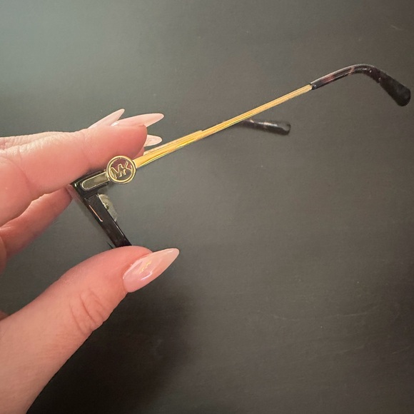 Michael Kors Eyeglasses Tortoise & Gold MK Logo Frames w/ Case - Picture 3 of 6